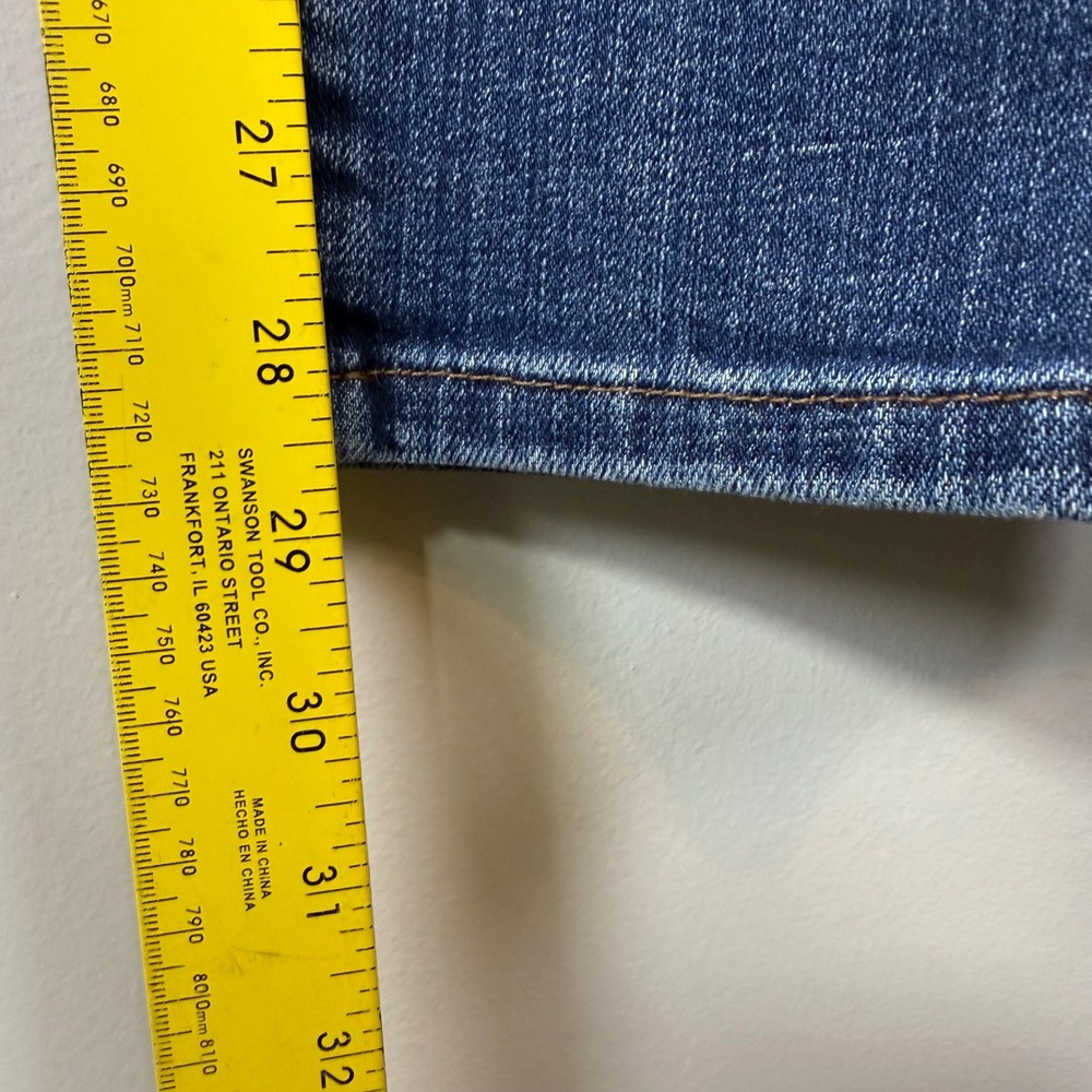 Excellent Eileen Fisher Straight Leg Jeans Womens 16 Blue Good Organic Cotton - Picture 5 of 8